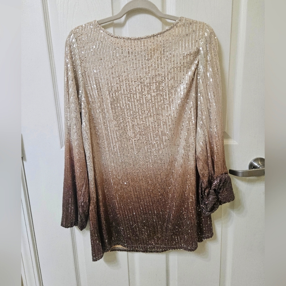 Gimmicks Shimmery Ombre Tunic Dress